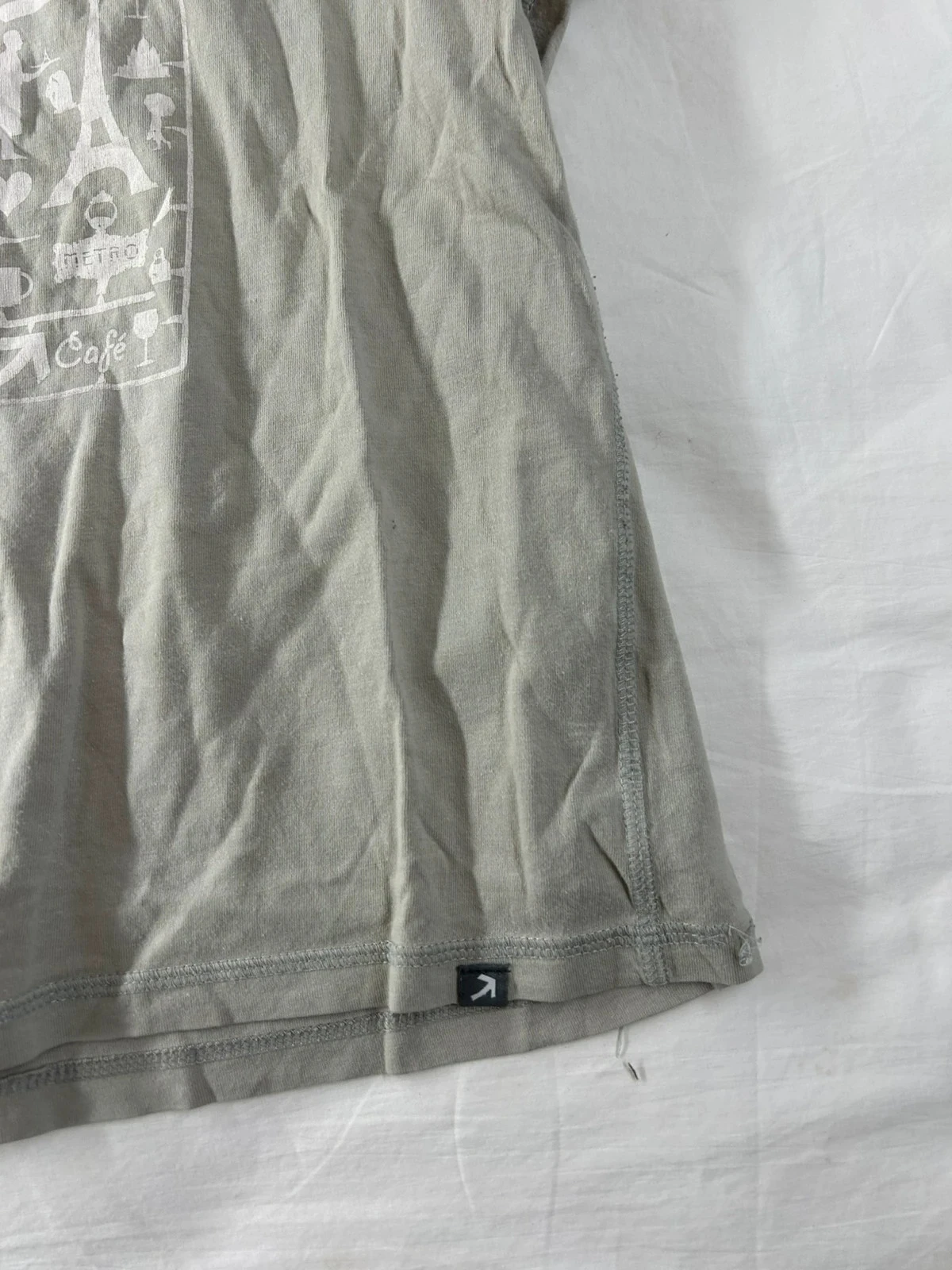 Gray t-shirt with i was in paris print – photo 5